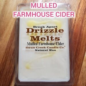 MULLED FARMHOUSE CIDER by SWAN CREEK CANDLE CO Drizzle Melts Natural Wax 5.25 oz